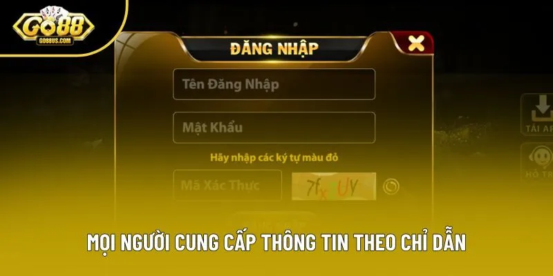 Mọi người cung cấp thông tin theo chỉ dẫn Mọi người cung cấp thông tin theo chỉ dẫn
